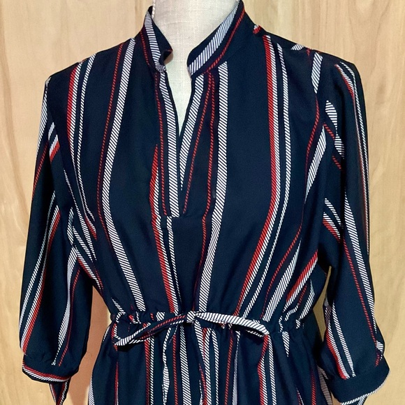 *Final Price - Last Chance* - Hint of Blush Striped Dress - EUC - Picture 3 of 6